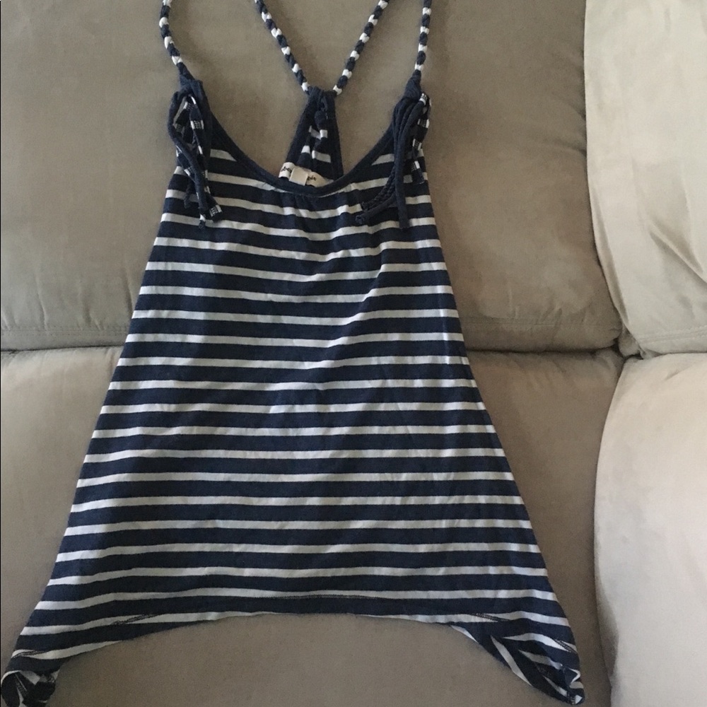 Abercrombie Striped Racerback Tank Top